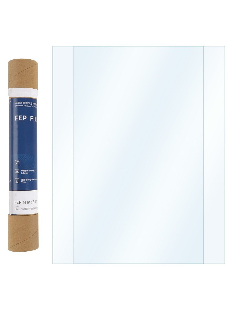 290X210MM Fep Film Anycubic Phrozen Elegoo Creality 0.15MM Kalınlık 3D Yazıcı Printer