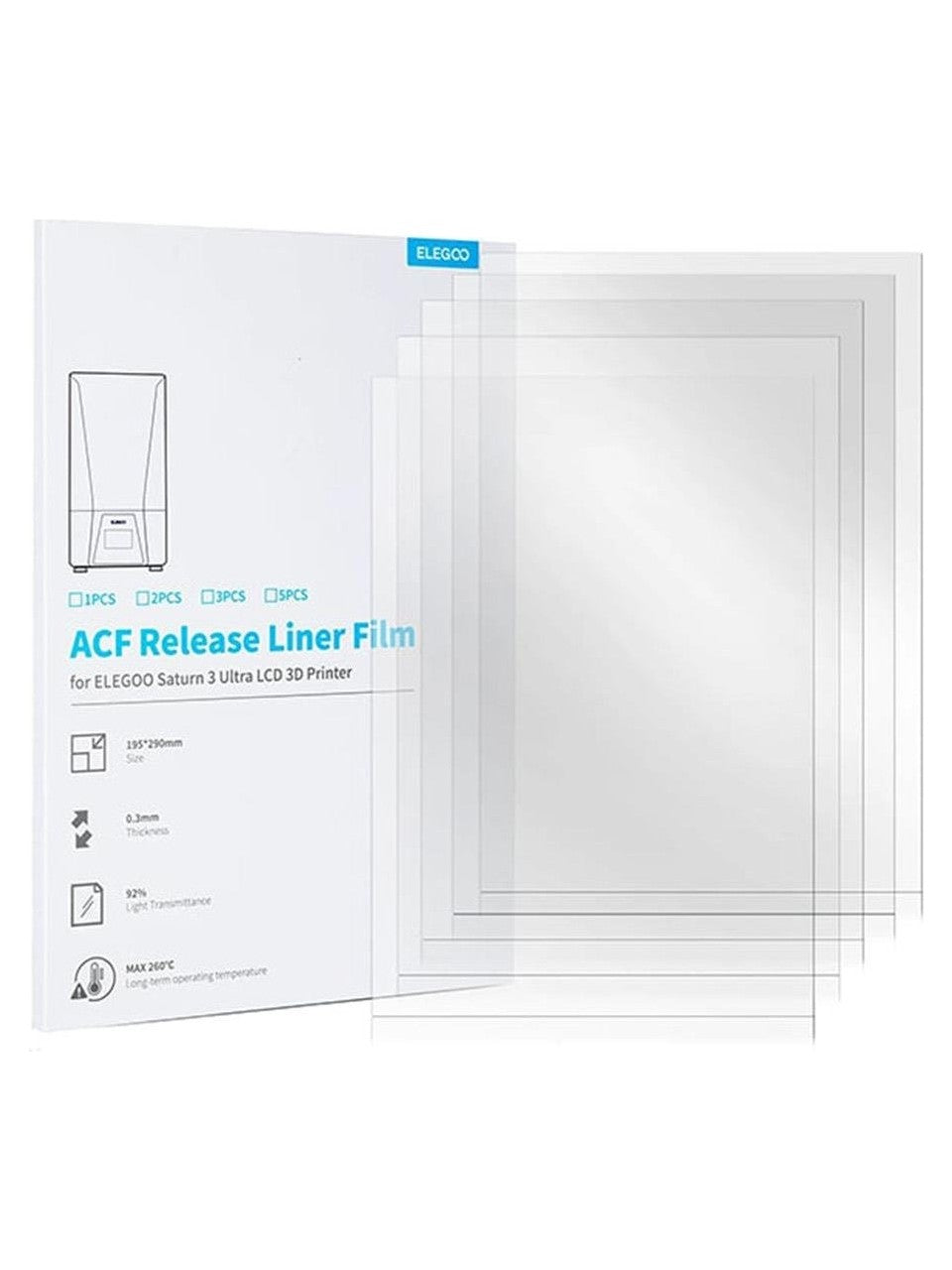 Elegoo Acf Film 5 Adet- Saturn 3/3ultra-4/4ultra