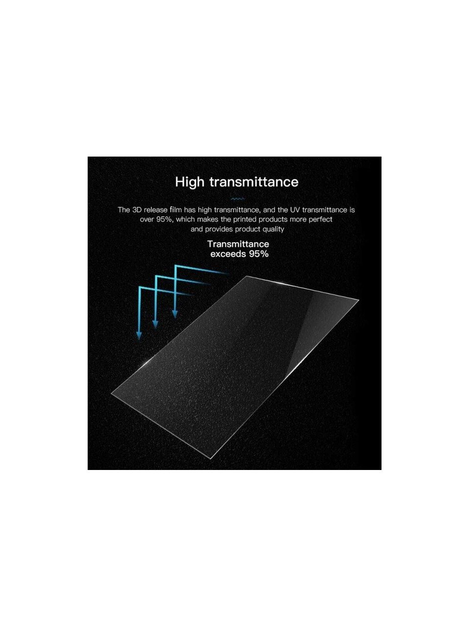 Masitte 200X140MM Fep Film Anycubic Phrozen Elegoo Creality 0.15MM Kalınlık 3D Yazıcı Printer - Görsel 2